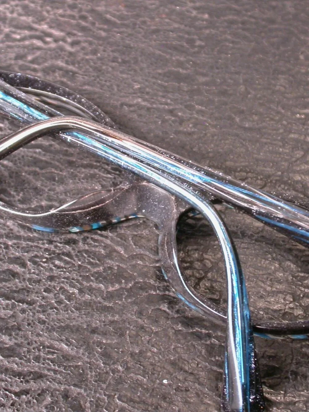 Alain Mikli Blue Pearl Galaxy Stripe Stylish Eyeglasses Frames Hand Made in Ital